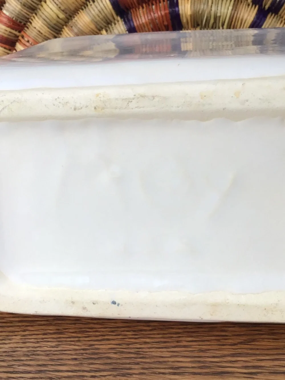 Vintage McCoy Pottery Rectangular Pillow Planter Vase USA MCM White